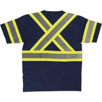 Short Sleeve Safety T-Shirt, Cotton, X-Small, Navy Blue Meunier Outillage Industriel