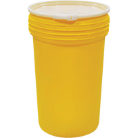 Ensemble de baril emboîtable en plastique pour laboratoire, 55 gal. US, Mobile Meunier Outillage Industriel