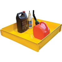 Plateau utilitaire flexible, 12" lo x 12" la x Cap. de d&eacute;versement 2 gal. US Meunier Outillage Industriel