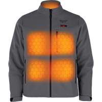 M12 Heated Toughshell Jacket (Jacket Only), Men's, Medium, Grey Meunier Outillage Industriel