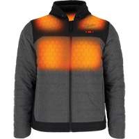 M12 Heated Quietshell Jacket with Battery, Men's, Small, Grey Meunier Outillage Industriel