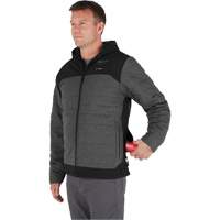 M12 Heated Quietshell Jacket with Battery, Men's, Small, Grey Meunier Outillage Industriel