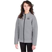 M12 Heated Axis Jacket with Battery, Women's, Small, Grey Meunier Outillage Industriel