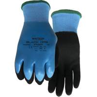 Stealth Black Ops Water-Resistant Gloves, Size Small, 15 Gauge, Rubber Latex Coated, Glass Fibre/Polyester Shell, ASTM ANSI Level A4 Meunier Outillage Industriel