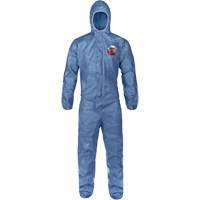 Hooded Coveralls, Large, Blue, MicroMax&reg; VP Meunier Outillage Industriel