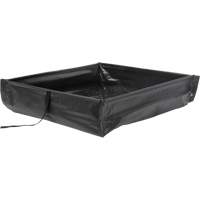Collapsible Roll-Up Spill Berm, 15 US gal. Capacity, 2' W x 2' L x 6" H Meunier Outillage Industriel