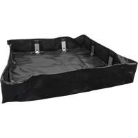 Collapsible Berm, 30 US gal. Capacity, 3' W x 3' L x 6" H, Snap-Up Bracket Meunier Outillage Industriel