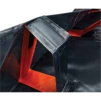 IBX Wall Pop-Up Berm, 268 US gal. Capacity, 6' W x 6' L x 12" H, Snap-Up Bracket Meunier Outillage Industriel