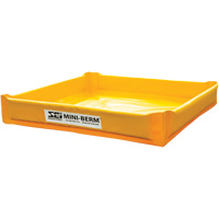 Yellow PVC Mini-Berm, 34 US gal. Capacity, 3' W x 3' L x 6" H Meunier Outillage Industriel