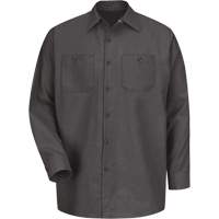 Long Sleeve Industrical Work Shirt, Men's, Medium, Charcoal Meunier Outillage Industriel