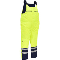 Salopette pour le froid extr&ecirc;me Bisley, Polyester, Petit, Jaune lime haute visibilit&eacute; Meunier Outillage Industriel