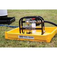 Yellow PVC Mini-Berm, 10 US gal. Capacity, 2' W x 2' L x 4" H Meunier Outillage Industriel