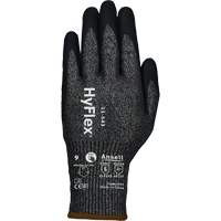 Gants r&eacute;sistants &agrave; la coupe HYFLEX 11-543, Taille 6, Calibre 13, Rev&ecirc;tement Nitrile, Enveloppe en Nylon/Acier inoxydable/PEHP/Spandex, ASTM ANSI niveau A7/EN 388 niveau F Meunier Outillage Industriel