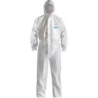 CoverMe XP1800  Type 5/6 Coveralls with Hood, Medium, White, Microporous Meunier Outillage Industriel