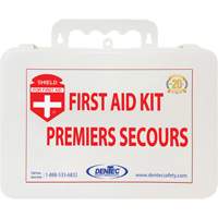 Trousse de premiers soins Shield, R&eacute;pond ou surpasse la norme CSA Z1220-24 type 2 environnements &agrave; faible risque, Petit (2-25 travailleurs) Meunier Outillage Industriel