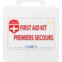 Trousse de premiers soins Shield, R&eacute;pond ou surpasse la norme CSA Z1220-24 type 2 environnements &agrave; faible risque, Moyen (26-50 travailleurs) Meunier Outillage Industriel