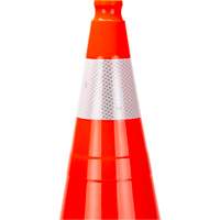 Premium Traffic Cone, 28", Orange, 4" Reflective Collar(s) Meunier Outillage Industriel
