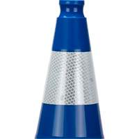 Premium Traffic Cone, 28", Blue, 4" Reflective Collar(s) Meunier Outillage Industriel