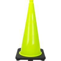 Premium Traffic Cone, 28", Lime Green Meunier Outillage Industriel