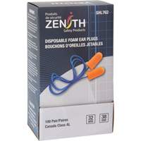 Foam Earplugs, Pair - Polybag, Corded Meunier Outillage Industriel