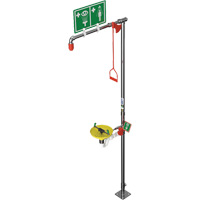 Douche combin&eacute;e avec cuvette ouverte en ABS et entr&eacute;e sup&eacute;rieure, Socle Meunier Outillage Industriel