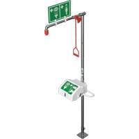 Douche combin&eacute;e avec cuvette ferm&eacute;e en ABS et entr&eacute;e sup&eacute;rieure, Socle Meunier Outillage Industriel