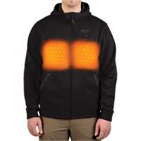 M12 Heated Hoodie (Jacket Only), Men's, Medium, Black, Poly-Cotton Meunier Outillage Industriel
