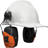 Safety Orange Link 2.0 Bluetooth Earmuffs, Cap Mount Style, 21 dB Meunier Outillage Industriel