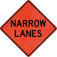 Quadra Flex Roll-Up Sign with Traffic Control Person Ahead Symbol Meunier Outillage Industriel