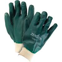 Gants verts &agrave; double enduit, 10" lo, PVC, Doublure en Jersey de coton, 70 mils Meunier Outillage Industriel