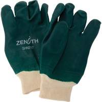 Gants verts &agrave; double enduit, 10" lo, PVC, Doublure en Jersey de coton, 70 mils Meunier Outillage Industriel