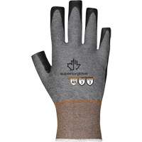 Ultra-Thin Open-Finger Gloves, Size 5, 21 Gauge, Nitrile Coated, TenActiv Shell, ASTM ANSI Level A9 Meunier Outillage Industriel