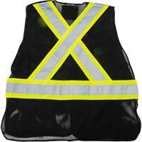 CSA Compliant Surveyor Vest, Black, Medium, Polyester Meunier Outillage Industriel