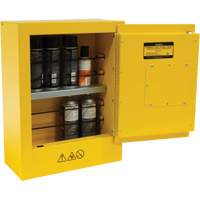 Mini Flammable Safety Cabinet, 2 Gal., 1 Door, 17" W x 22" H x 8" D Meunier Outillage Industriel