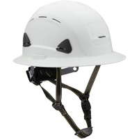 Fibre Metal Climbing Style Helmet with Full Brim, Meets CSA Type 2, Ratchet Suspension, Vented Meunier Outillage Industriel