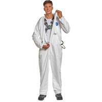 Harness-Compatible Disposable Coverall, Small, White, Tyvek&reg; 500 Meunier Outillage Industriel