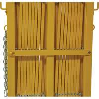Expandable Barrier, 84" H x 20' L, Yellow Meunier Outillage Industriel