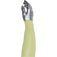 Manchette r&eacute;sistante &agrave; la coupe &agrave; pli unique Kut Gard, Aramide/ATA, 10", ASTM ANSI niveau A4, Jaune Meunier Outillage Industriel