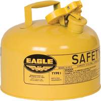 Safety Can for Diesel, Type I, Galvanized Steel, 2.5 US gal., Yellow, FM Approved/UL/ULC Listed Meunier Outillage Industriel