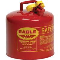 Safety Can for Flammables, Type I, Galvanized Steel, 5 US gal., Red, FM Approved/UL/ULC Listed Meunier Outillage Industriel