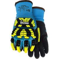 Gants d'hiver antichocs 9393TPR Stealth Black Ops, Petit, Paume en Mousse de latex, Poignet Poignet en tricot Meunier Outillage Industriel
