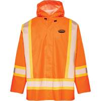 R804 Hurricane Rain Jacket, Small, High Visibility Orange Meunier Outillage Industriel