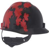 Specialty V-Gard&reg; Hard Hat, Ratchet Suspension, Black/Red Meunier Outillage Industriel