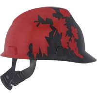 Specialty V-Gard&reg; Hard Hat, Ratchet Suspension, Black/Red Meunier Outillage Industriel