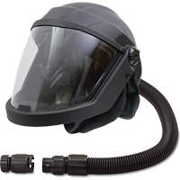 Masque respiratoire &agrave; adduction d'air et casque avec valve anti-refoulement DEFENDER, Universel, Pi&egrave;ce faciale Meunier Outillage Industriel