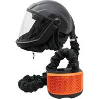 Respirateur &agrave; adduction d'air purifi&eacute; avec visi&egrave;re et ensemble de ventilation PEAKAIR DEFENDER, Respirateur &agrave; masque, Pile Lithium-ion Meunier Outillage Industriel