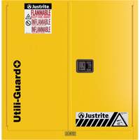 Utili-Guard+ Flammable Safety Cabinet, 30 gal., 1 Door, 43" W x 44" H x 22" D Meunier Outillage Industriel