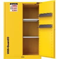 Utili-Guard+ Flammable Safety Cabinet, 45 gal., 2 Door, 43" W x 65" H x 22" D Meunier Outillage Industriel