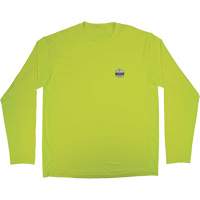 Chill-Its 6689 Cooling Long Sleeve Sun Shirt with UV Protection, High-Visibility Lime-Yellow, Small Meunier Outillage Industriel