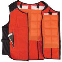 Veste de refroidissement &agrave; changement de phase l&eacute;g&egrave;re avec sachets de recharge Chill-Its 6260, Petit/Moyen, Orange Meunier Outillage Industriel
